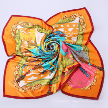 China scarf factory wholesale fancy korean silk scarf